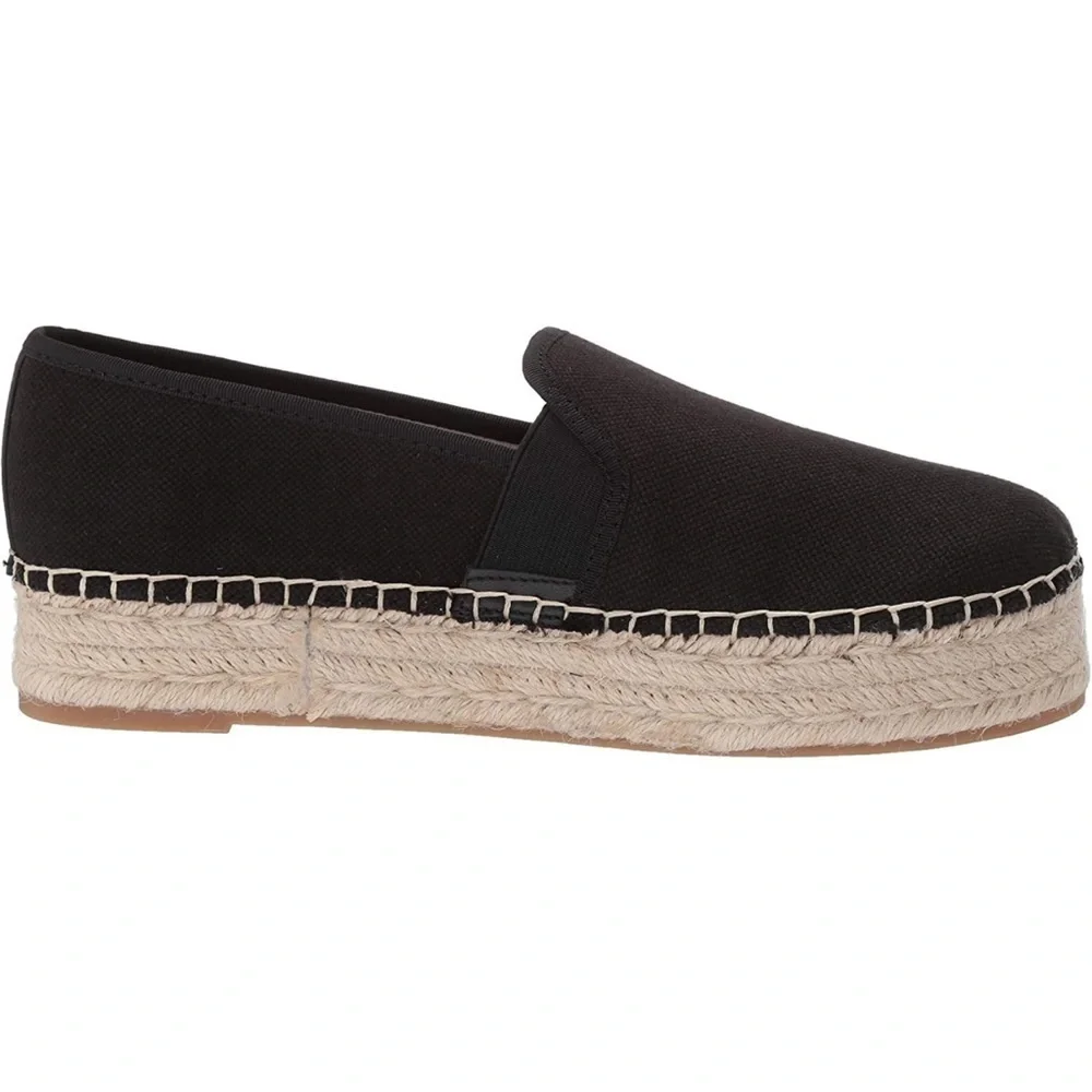 Circus by Sam Edelman Christina black canvas espadrilles size 10